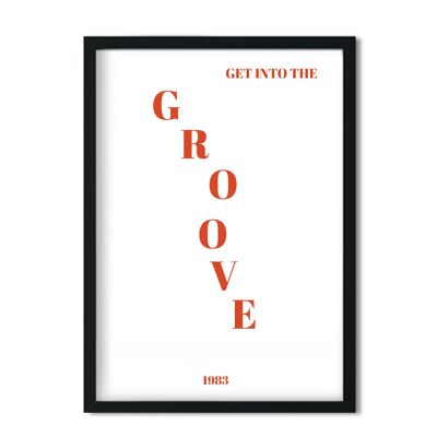 Get into the groove 80s abstract Giclée Art Print