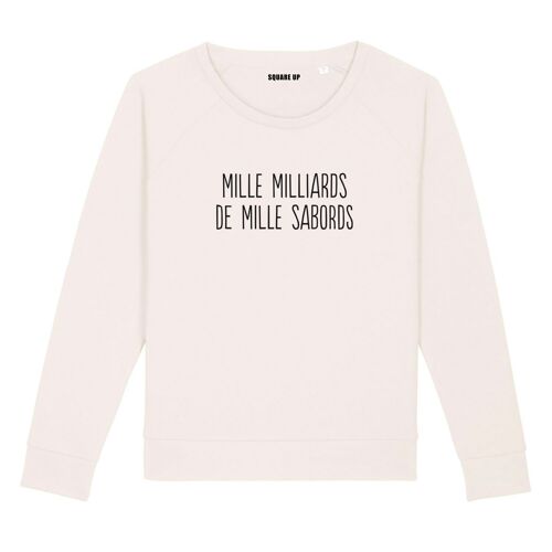 Sweat "Mille milliards de mille sabords" - Femme - Couleur Creme