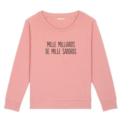 Sudadera "Mil billones de puertos" - Mujer - Color Rosa cañón