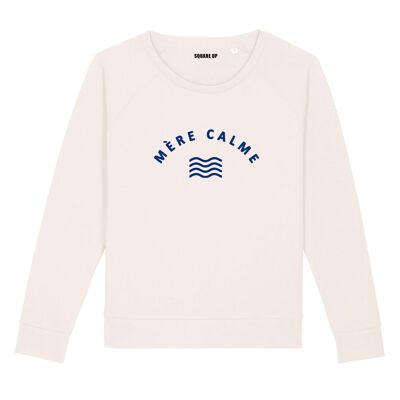 Sweatshirt "Calm mother" - Damen - Farbe Creme