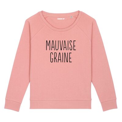 "Bad seed" sweatshirt - Woman - Color Canyon pink