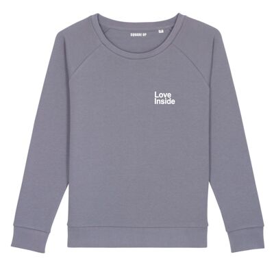"Love Inside" Sweatshirt - Damen |Square Up- Farbe Lavendel
