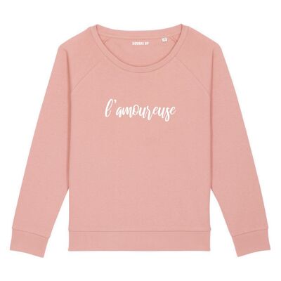 Sweat "L'amoureuse" - Femme - Couleur Rose canyon