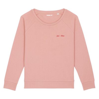 Sweat "José + Béné" - Femme - Couleur Rose canyon