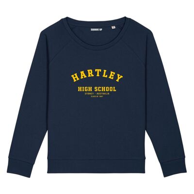 Sweat "Hartley High School" - Femme - Couleur Bleu Marine