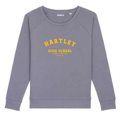 Sweatshirt "Hartley High School" - Damen - Farbe Lavendel