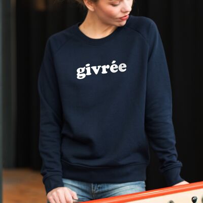 "Givrée" Sweatshirt - Women - Color Navy Blue
