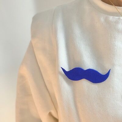 mustache brooch