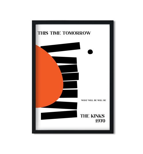 This time tomorrow The Kinks inspired abstract Giclée Art Print