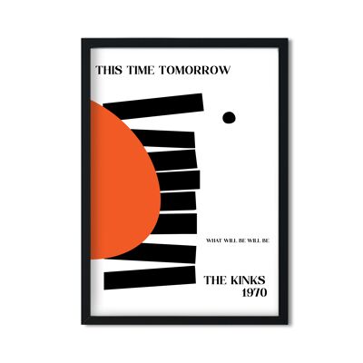 Morgen um diese Zeit inspirierten The Kinks den abstrakten Giclée-Kunstdruck
