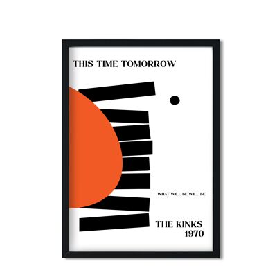 Cette fois demain The Kinks inspiré abstrait Giclée Art Print
