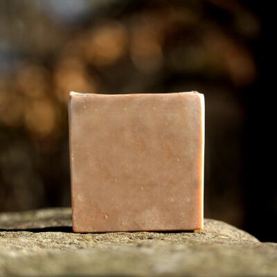 Soap with patchouli and pink clay