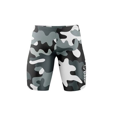 Jammer-Badeanzug mit grauem Camouflage-Muster - Otso