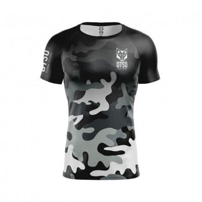 Graues Camouflage-T-Shirt für Herren - Otso