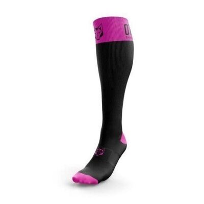 Chaussettes de récupération noir/rose fluo- OTSO