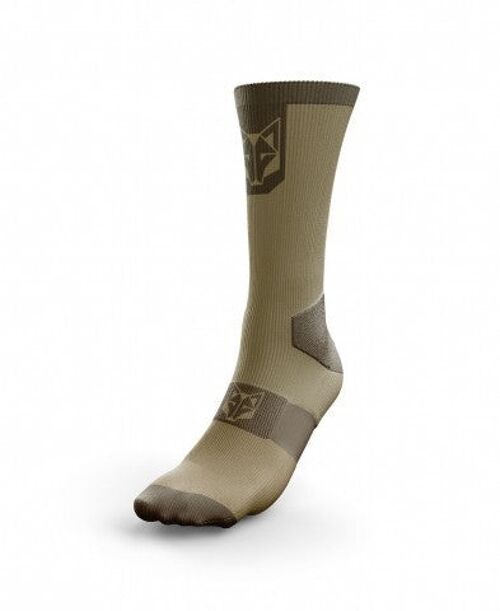 chaussettes de vélo haute  GOLD & COFFEE - OTSO