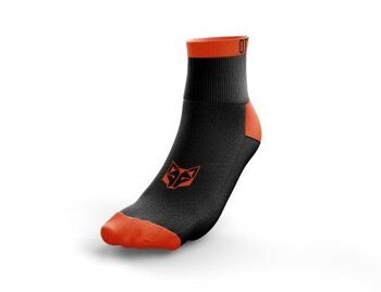 Chaussette multisports basses noir/orange - OTSO 1