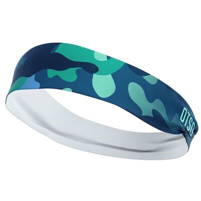 bandeau de tête camo blue - OTSO - 8 CM