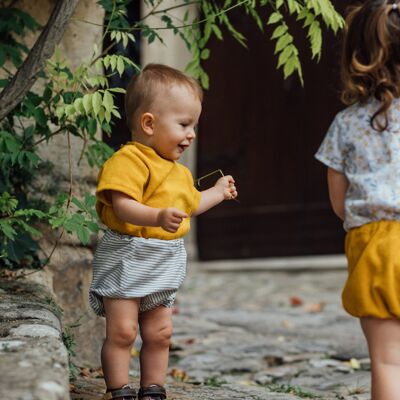 Bloomers ROMARIN / Gray stripes