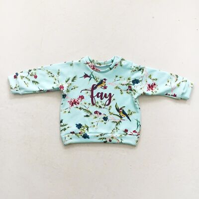 Baby Sweater Sample Sale - 98-104, bluebird