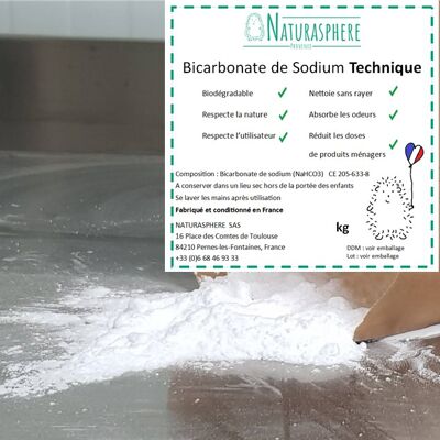 Technical Sodium Bicarbonate 10 kg for bulk with labels