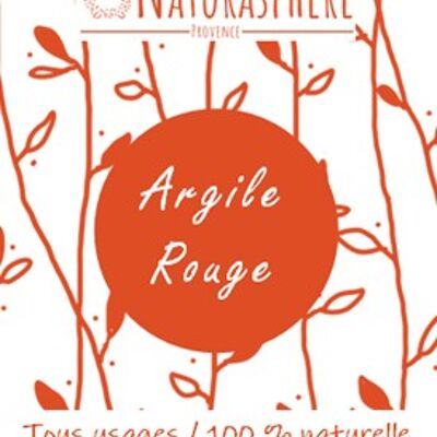 Argilla Superfine Rossa 250 g - Sacchetto kraft foderato in PP