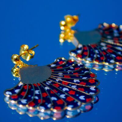 Rosalie earrings - Chūrippu pattern