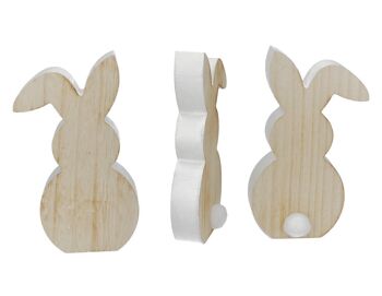 figurine en bois "lapin"