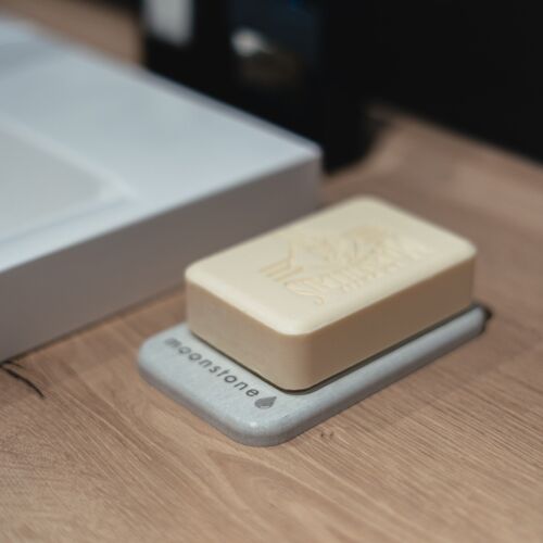 Porte savon en Diatomite - Séchage instantané I Blanc Éternel (blanc cassé)