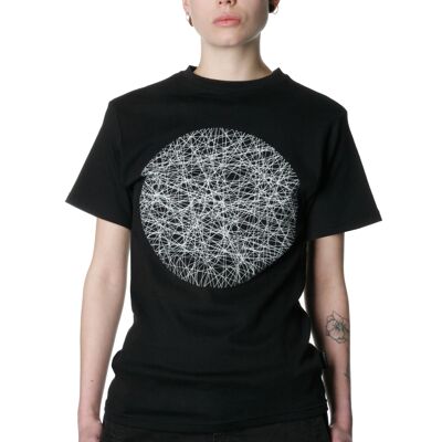 Undercurrent Tee Shirt: Abstract Circle Lines Art