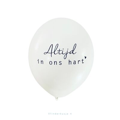 Luftballon 'Immer in unseren Herzen'