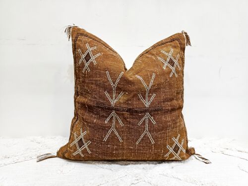 Cactus Silk Inspired Handmade Linen Cushion Cover
