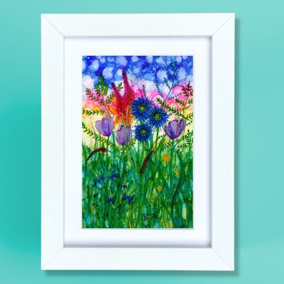 Wild Bouquet - small framed print