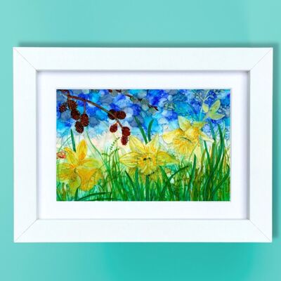Daffodils - small framed prints