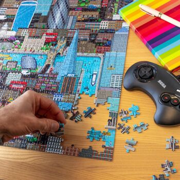 bopster London 8-bit Pixel Jigsaw Puzzle - 180 pièces - Cadeau et souvenir de Londres 2