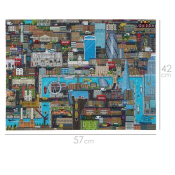 bopster London 8-bit Pixel Jigsaw Puzzle - 180 pièces - Cadeau et souvenir de Londres 6