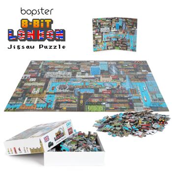 bopster London 8-bit Pixel Jigsaw Puzzle - 180 pièces - Cadeau et souvenir de Londres 9