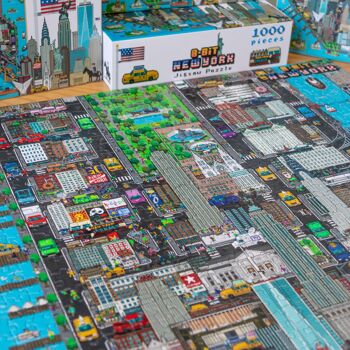 bopster 8-bit Pixel Jigsaw Puzzle NEW YORK - 500 pièces - Cadeau et souvenir de New York 5