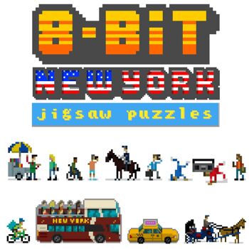 bopster 8-bit Pixel Jigsaw Puzzle NEW YORK - 500 pièces - Cadeau et souvenir de New York 7