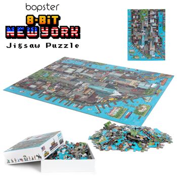 bopster 8-bit Pixel Jigsaw Puzzle NEW YORK - 180 pièces - Cadeau et souvenir de New York 9