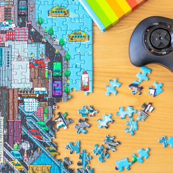 bopster 8-bit Pixel Jigsaw Puzzle NEW YORK - 1000 pièces - Cadeau et souvenir de New York 2
