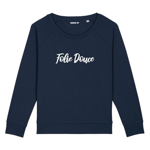 Sweat "Folie Douce" - Femme - Couleur Bleu Marine