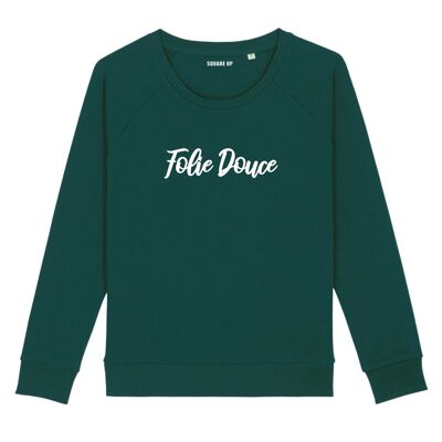 Sweatshirt "Folie Douce" - Damen - Farbe Flaschengrün