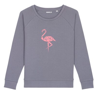 Sweat "Flamant Rose" - Femme - Couleur Lavande