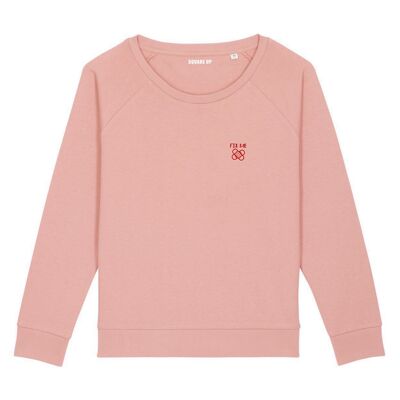 "Fix Me" sweatshirt - Woman - Color Canyon pink