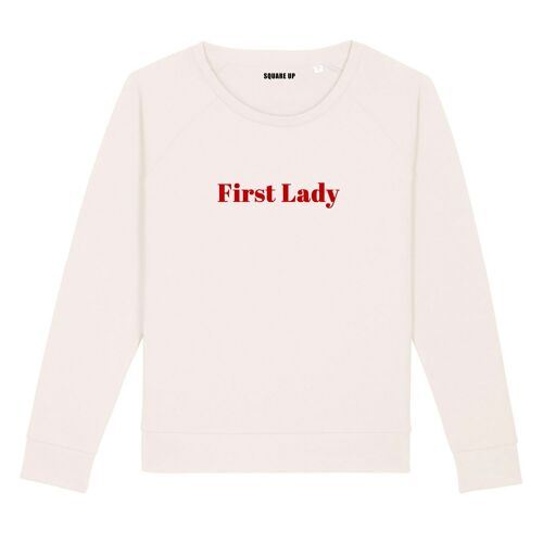 Sweat "First Lady" - Femme - Couleur Creme