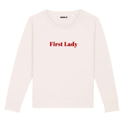 Sweat "First Lady" - Femme - Couleur Creme