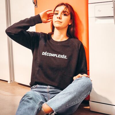 Sweat "Décomplexée" - Femme - Couleur Noir