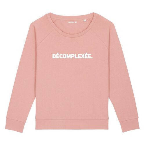 Sweat "Décomplexée" - Femme - Couleur Rose canyon