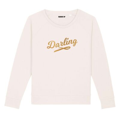 Sweat "Darling" - Femme - Couleur Creme